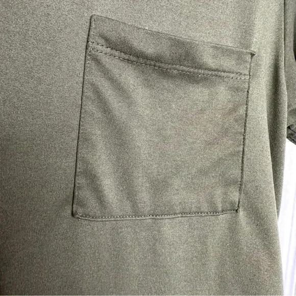 Ragdoll Maternity Shirt Front Pocket / v-Neck Green Size Medium - Picture 3 of 16